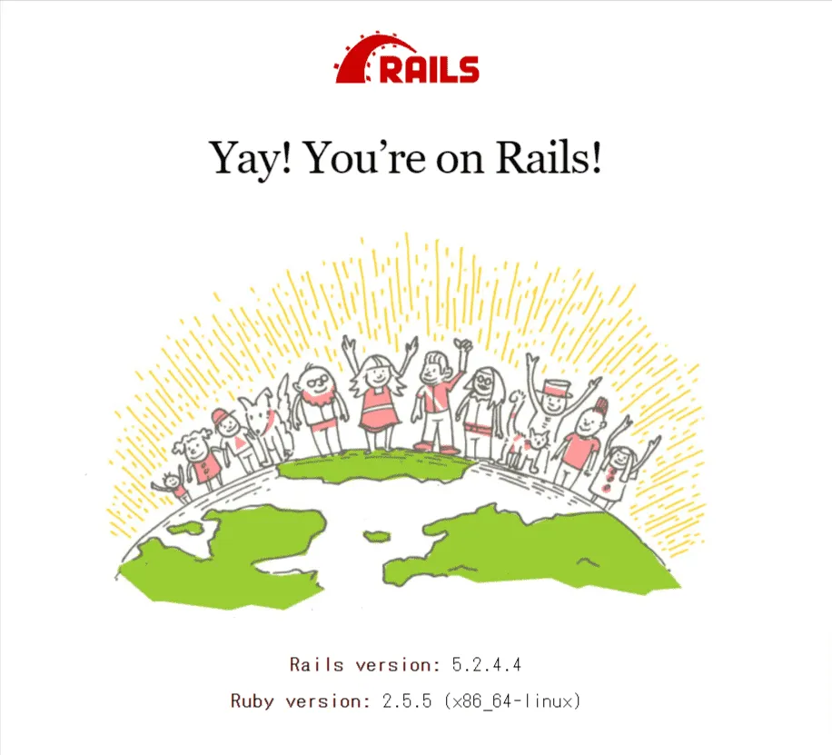 Railsトップ画面